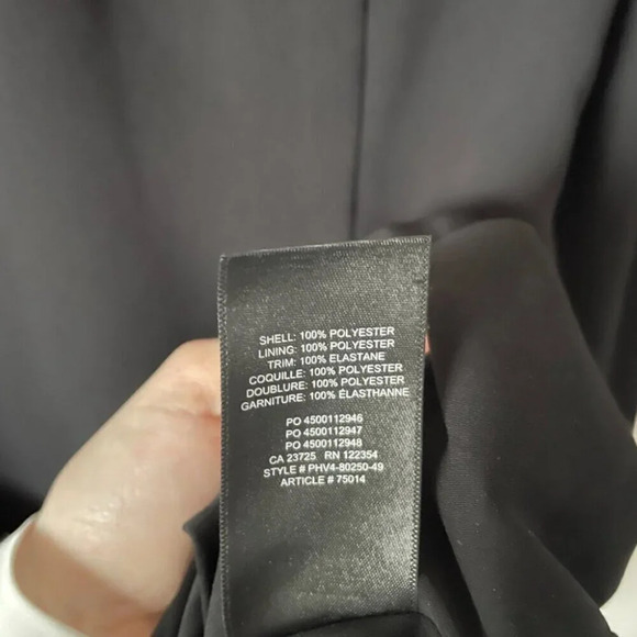 Aritzia Wilfred Novella Dress Long Sleeve Sweetheart Neck Black Size 6 - Picture 7 of 7